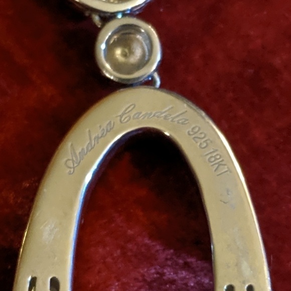 Andrea Candela Silver, 18K, & Diamond Necklace - Picture 4 of 6